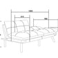 Navy Blue Convertible Folding Modern sofa Bed