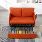 COOLMORE Convertible Sleeper Sofa Bed, Modern Velvet Loveseat Couch with Pull Out Bed, Small Love Seat Futon Sofa Bed with Headboard, 2 Pillows & Side Pockets for Living Room