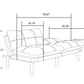 Navy Blue Convertible Folding Modern sofa Bed