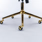 A&A Furniture Office Chair,Velvet Upholstered Tufted Button Home Office Chair with Golden Metal Base,Adjustable Desk Chair Swivel Office Chair (Black)