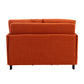 COOLMORE Convertible Sleeper Sofa Bed, Modern Velvet Loveseat Couch with Pull Out Bed, Small Love Seat Futon Sofa Bed with Headboard, 2 Pillows & Side Pockets for Living Room